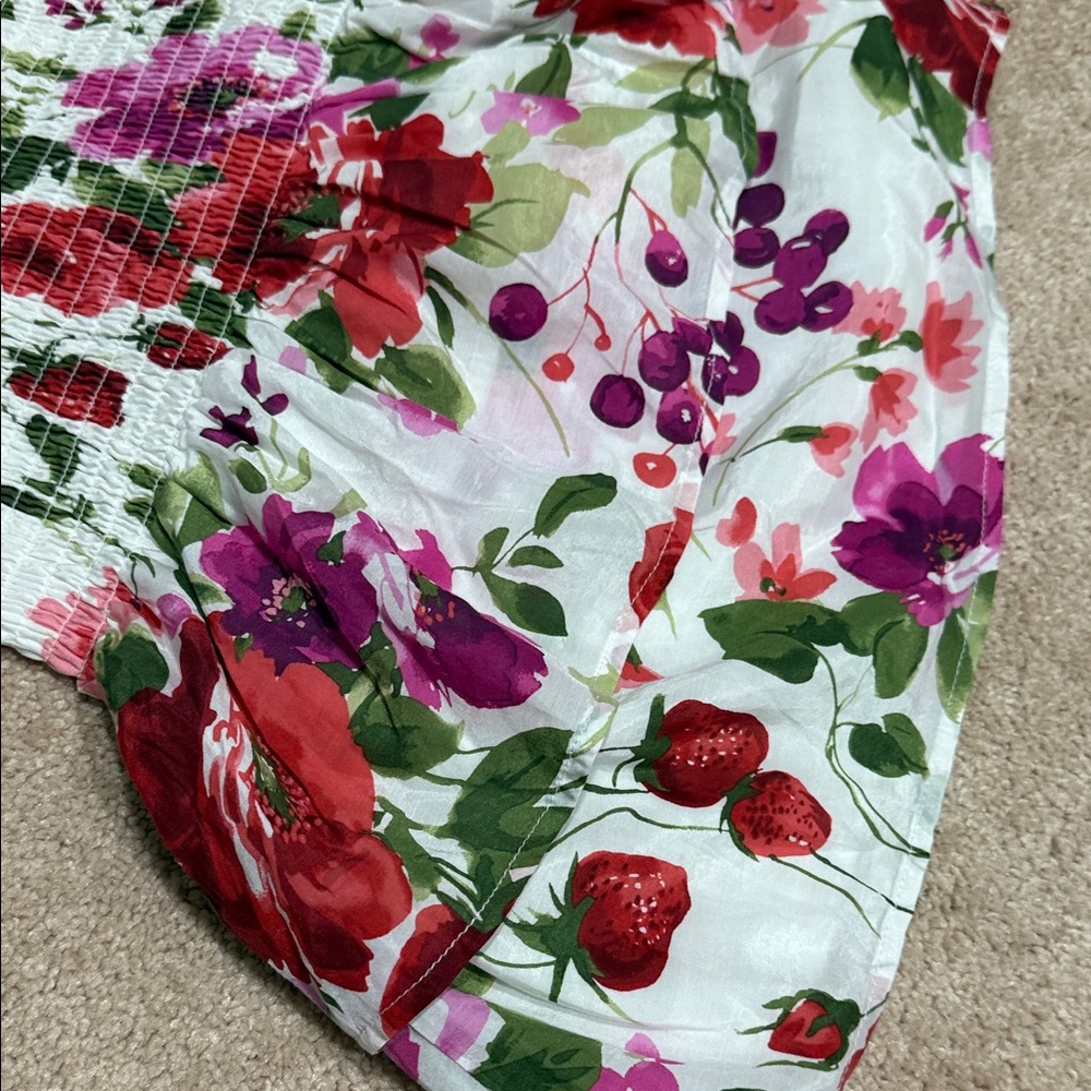 Abercrombie and Fitch size MP (medium petite) midi skirt with bright print - Picture 3 of 7